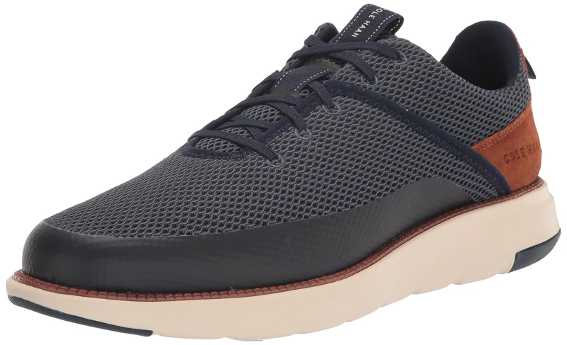 Cole Haan Men's Grand Atlantic Sneaker, Marine Blue/British Tan, 9.5 UK