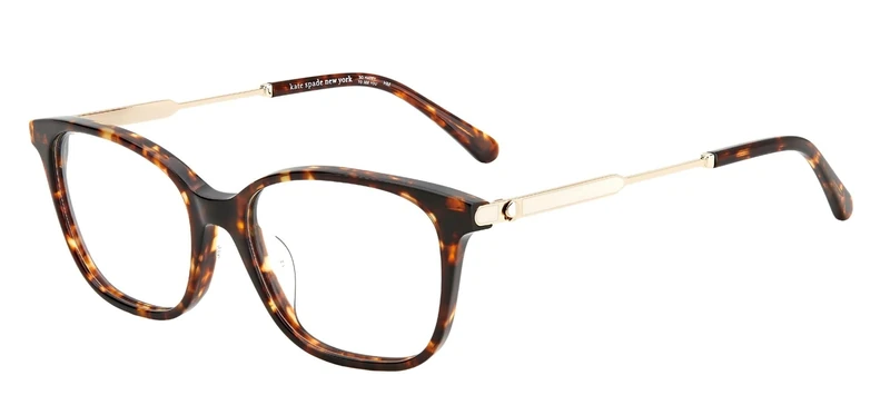 Kate Spade Calandra/F Acetate 086 HAVANA, Rectangular, 52