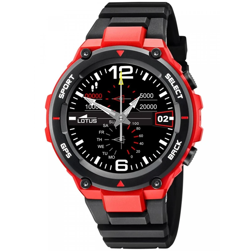 Lotus 50024/1 Mens Smartwatch with Rubber Strap