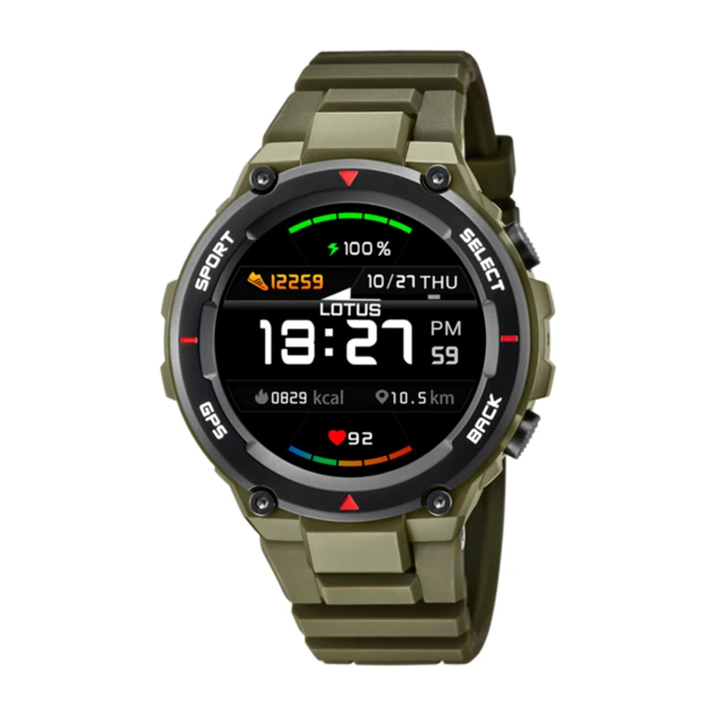 Lotus 50024/3 Mens Smartwatch - Rubber Strap & Health Tracker