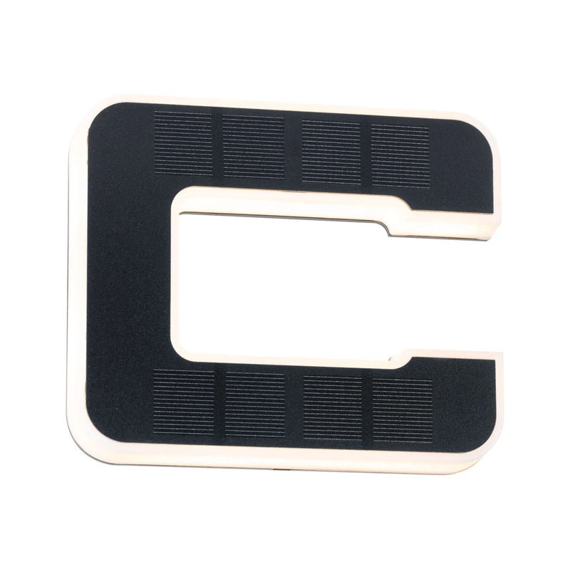 Paulmann 94652 LED Solar House Number C IP44 Warm White Battery Changeable Including 1 x 0.2 Watt Solar Light Black Solar Lamp Plastic Solar Light 3000 K