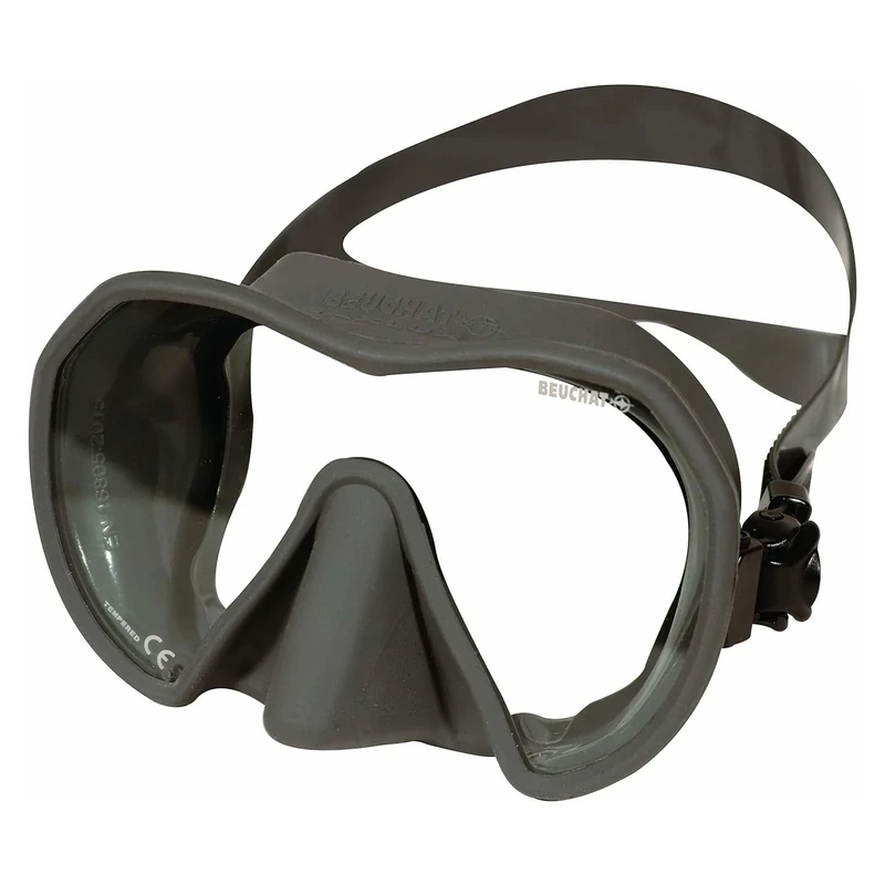 Maxlux S Beuchat Snorkeling Mask Blue Grey Titanium