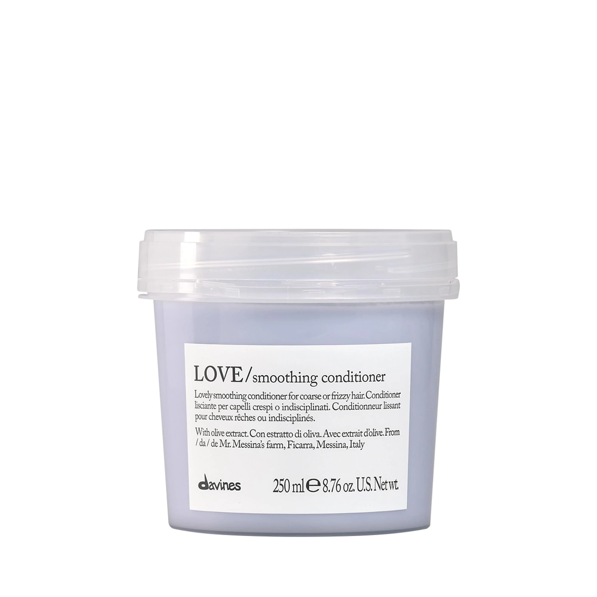Davines Love smoothing conditioner for coarse or frizzy hair, 250 ml, smoothing conditioner for frizzy hair, New Formula 2022