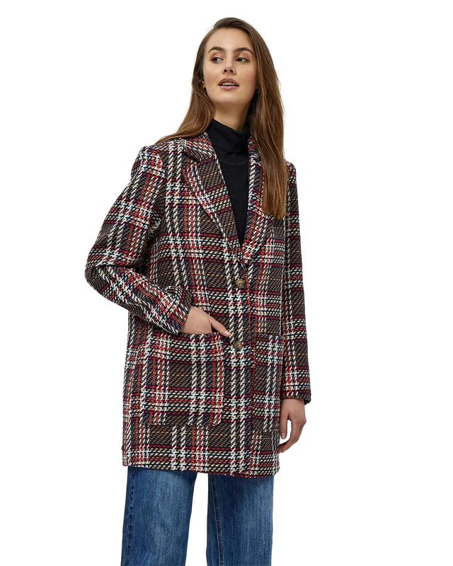 Desires Women's Kalluja Wool Coat 2991P D. Blue P S