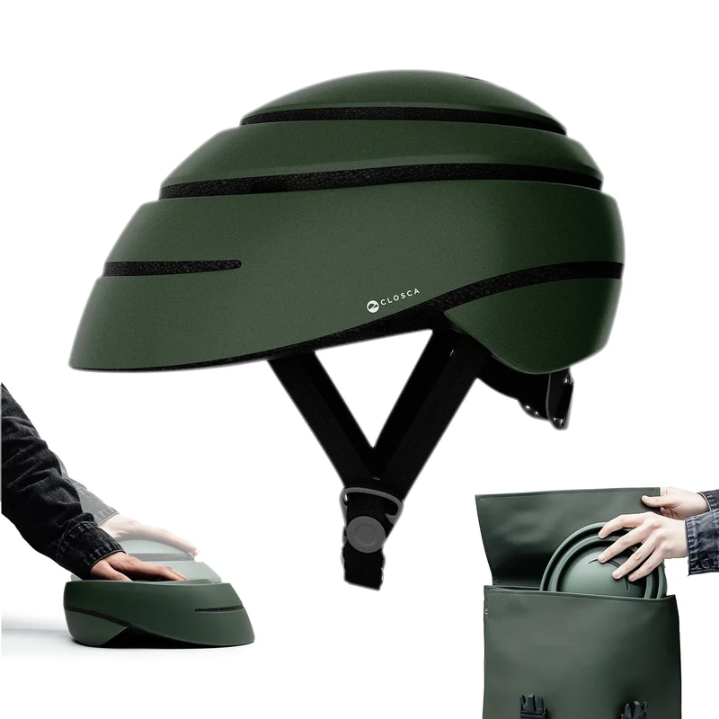 CLOSCA. Foldable helmet. The bike helmet for women and men. Certificate for bicycle, scooter, electric bicycle, inline skates and skateboards.