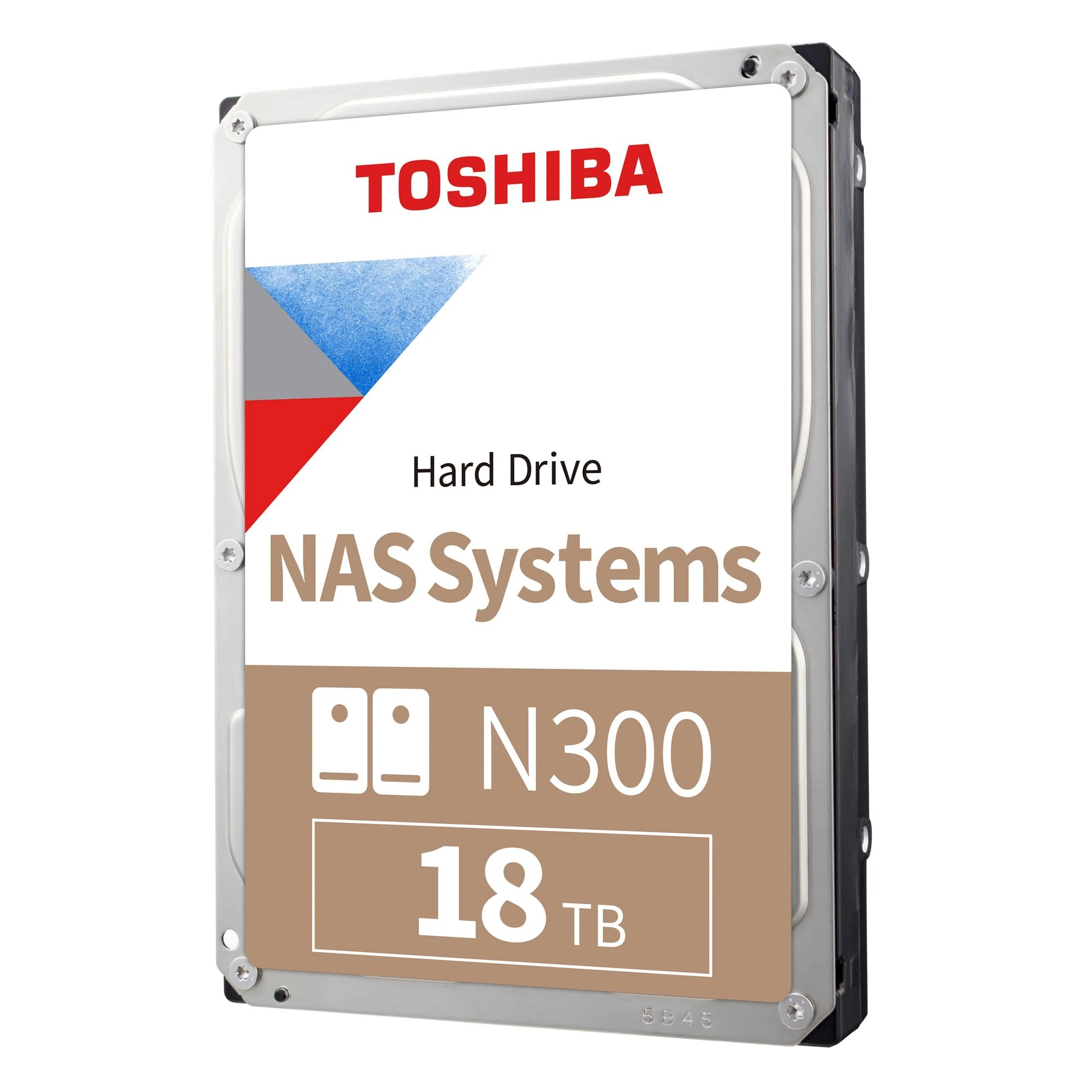 Toshiba N300 18TB Internal NAS Hard Drive, 3.5â€™â€™ SATA HDD, 7200 RPM, 24/7 Operation, Supports 1-8 bay systems, 512MB Cache, 180TB/Year workload, 3yr Warranty (HDWG51JUZSVA).
