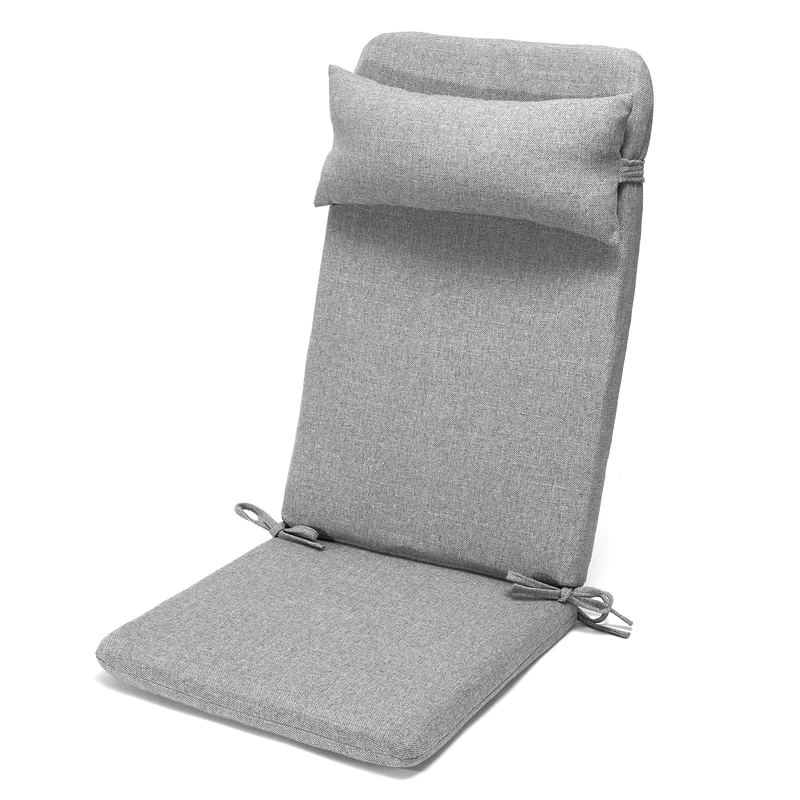 Klear Vu Rumba Adirondack Chair Cushion Set - 3 Piece Gray