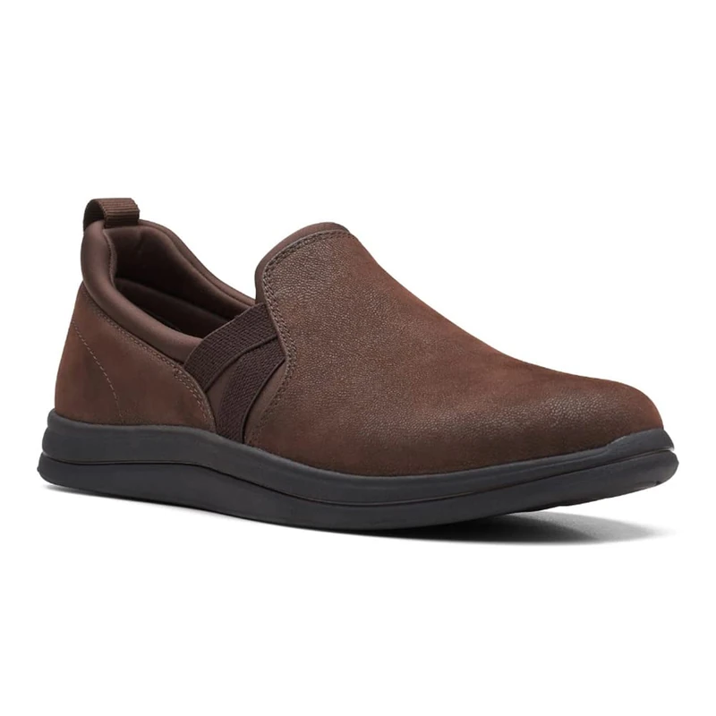 Clarks Women's Breeze Bali Loafer Flat, Brown Synthetic, 7.5 UK