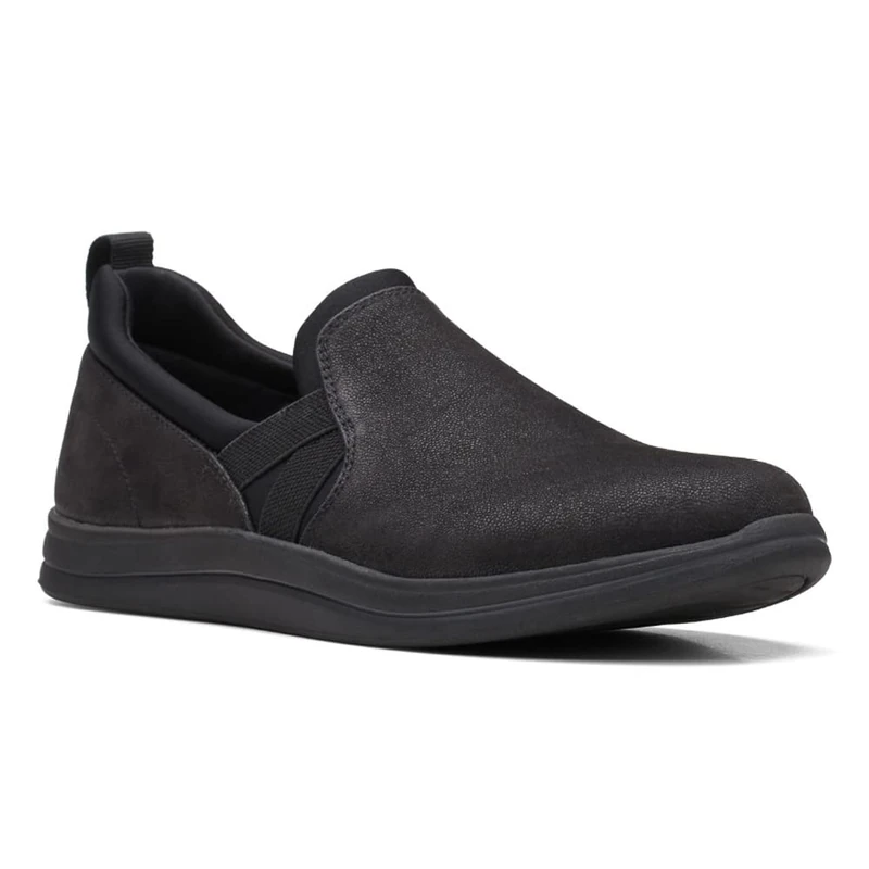 Clarks Women's Breeze Bali Loafer Flat, Black Synthetic, 8.5 UK - Image 1