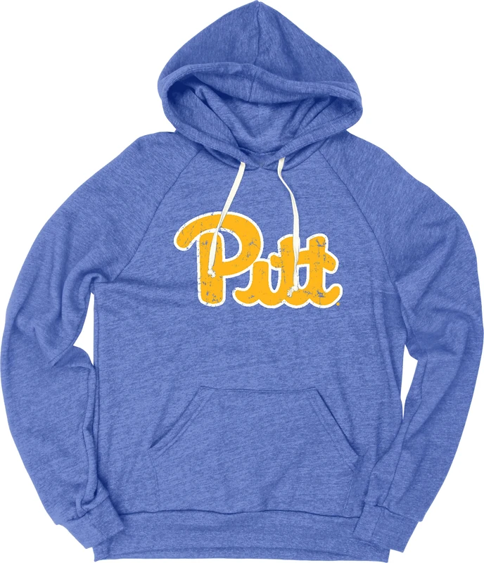 Blue 84 Men's NCAA Officially Licensed Tri-Blend Hoodie Vintage Icon Team Color Hooded Sweatshirt, L - Image 1