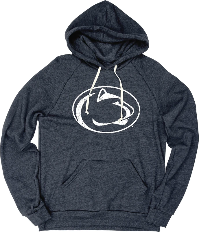 Blue 84 Men's NCAA Officially Licensed Tri-Blend Hoodie Vintage Icon Team Color Hooded Sweatshirt, XXL