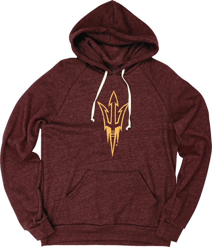 Blue 84 Men's NCAA Officially Licensed Tri-Blend Hoodie Vintage Icon Team Color Hooded Sweatshirt, L