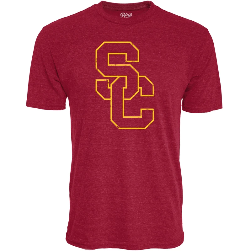 Blue 84 Men's NCAA Officially Licensed Tri-Blend T-Shirt Vintage Icon Team Color, X-Large