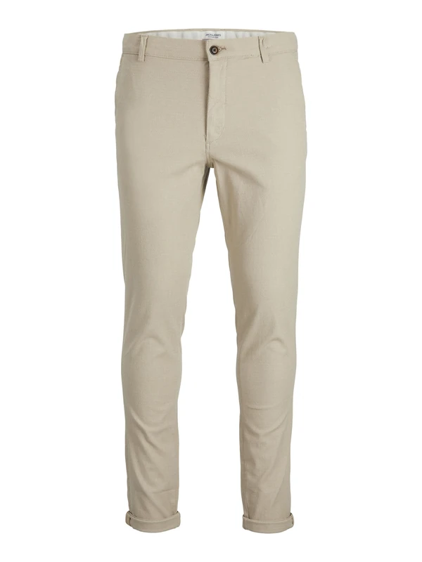 JACK & JONES Men's Jpstmarco Jjfury AKM Noos Chino Trousers, Dune, 28 W/ 30 L