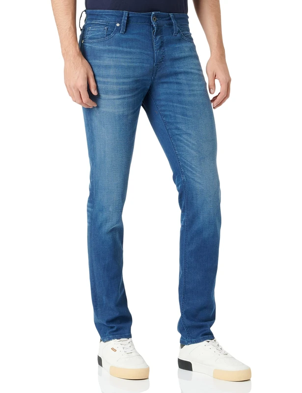 JACK & JONES Men's Jeans, Blue Denim, 28 W/32 L