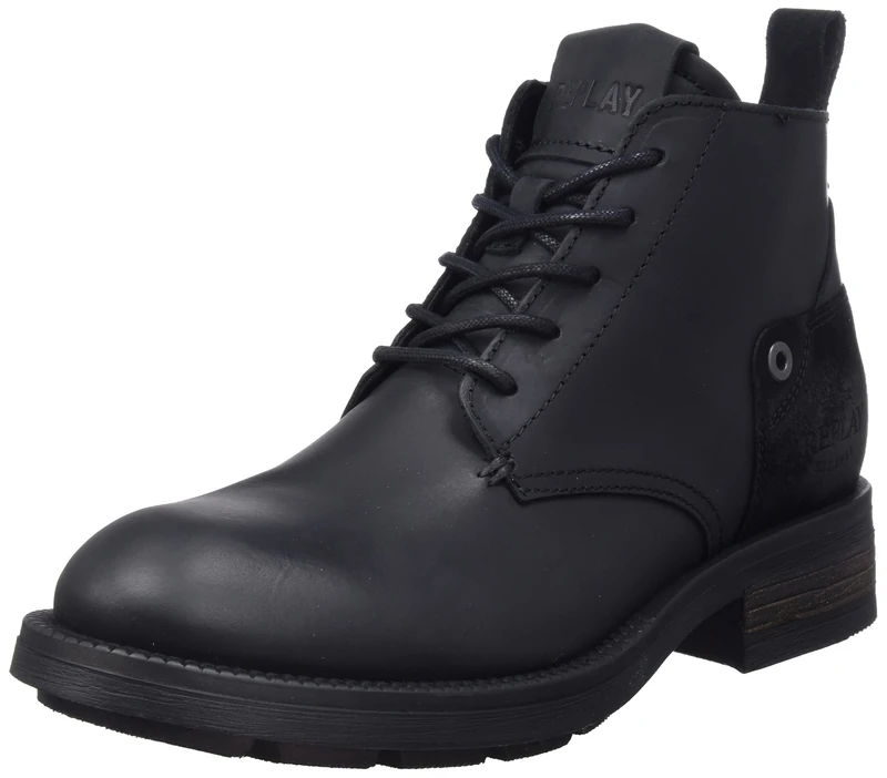 Replay Men's Ryder Chukka Ankle Boots, 003 Black, 10 UK