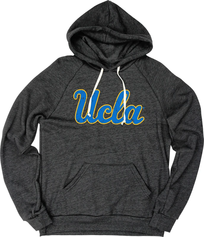 Blue 84 Men's NCAA Officially Licensed Tri-Blend Hoodie Vintage Icon Team Color Hooded Sweatshirt, L