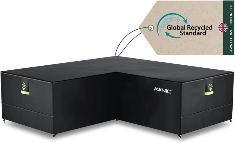 AWNIC L-Shaped Garden Sofa Cover - AlicanTex 270x215x71cm