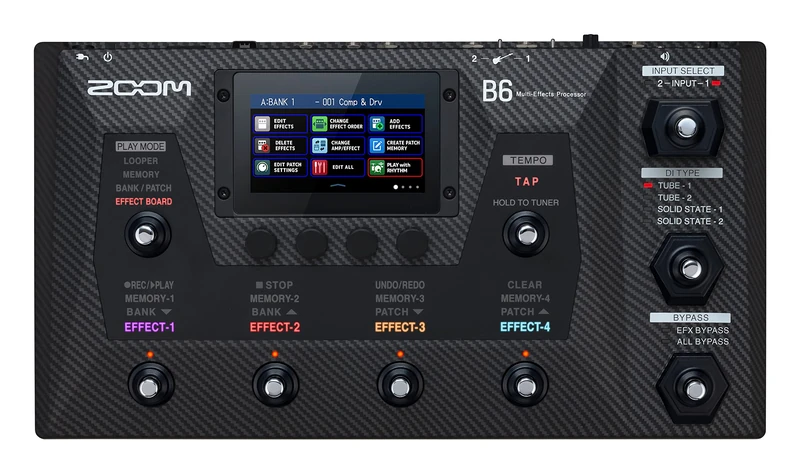 Zoom B6 Multi-Effects Processor for Bass | black