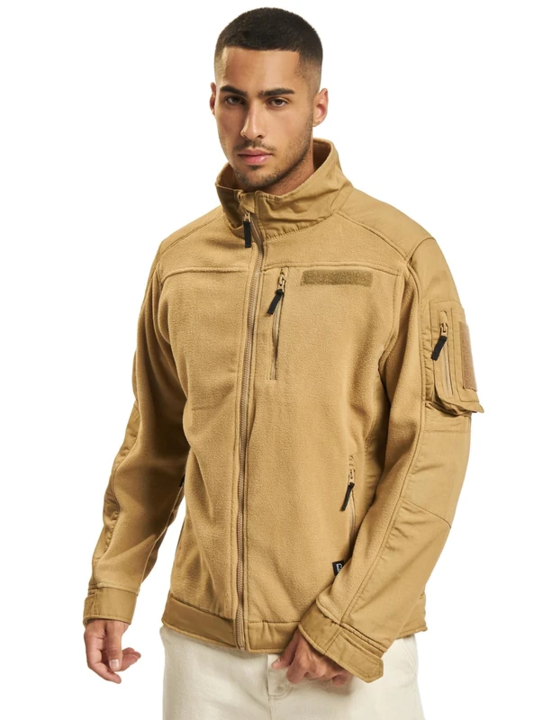 Brandit Fleece Ripstop Jacket, color: camel, size: 7XL