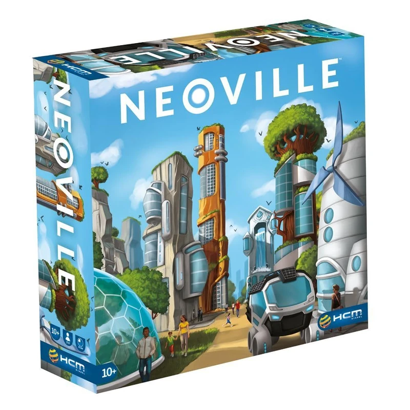 HCM Kinzel - Neoville - for visionary architects, the ultimate nature-loving city of the future - city building game, strategy game - from 2 players from 10 years - 55195, multi-coloured