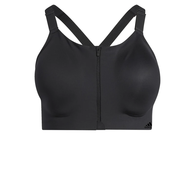 Adidas HF7838 TRN HS Zip PS Sports Bra Women's Black 6C