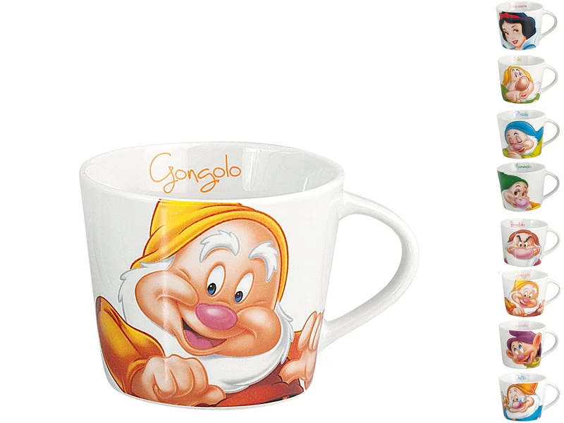 Home Disney Nani Set of 12 Coffee Mugs, Porcelain, 100cc