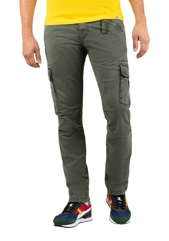 Timezone Men's Regular Bentz Slacks, Olive Wood, 30W x 36L