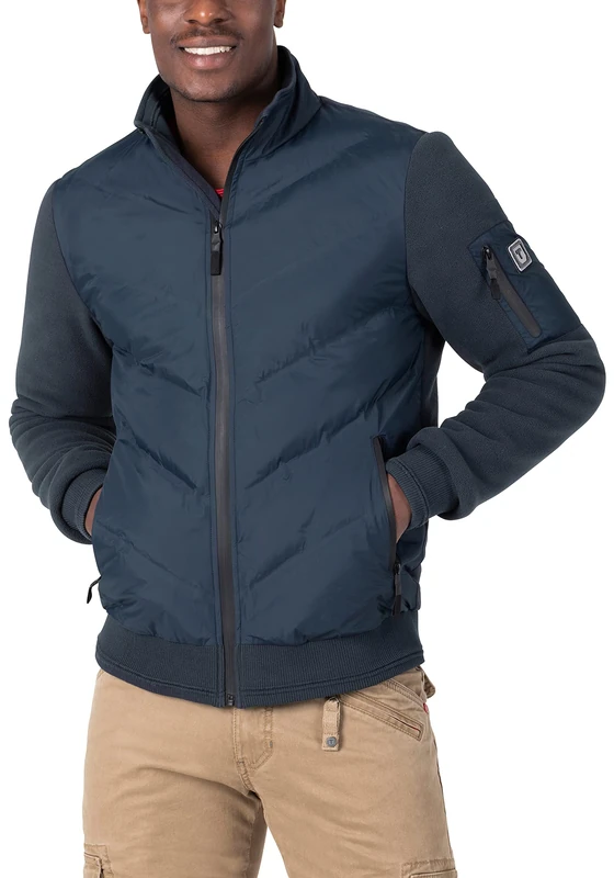 Timezone Men's Nylon Front Jacket, Total Eclipse, XXXL