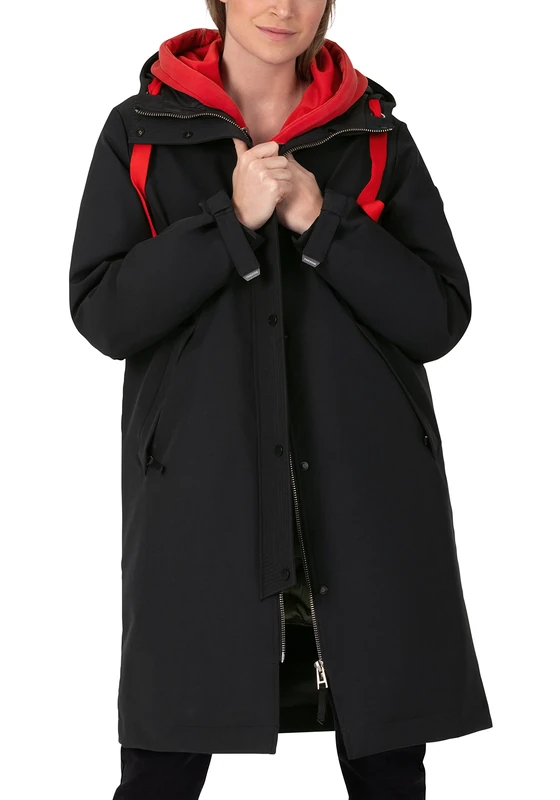 Timezone Women's Sharp Parka, Black, XL