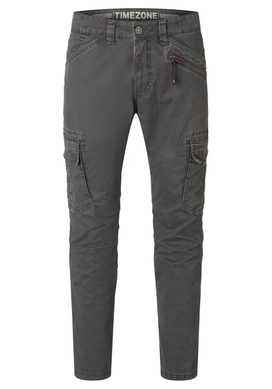 Timezone Men's Regular Bentz Casual Trousers, Charcoal Grey, 30 W/32 L