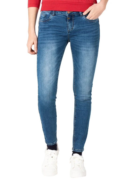 Timezone Women's Tight Sanyatz Jeans, Pen Blue Wash, 30W x 28L