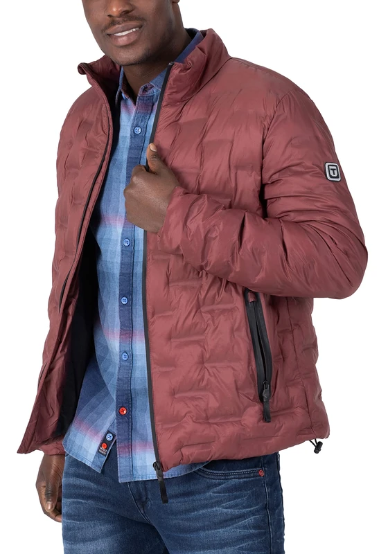 Timezone Men's Bonded Jacket 4, Amarone red, S