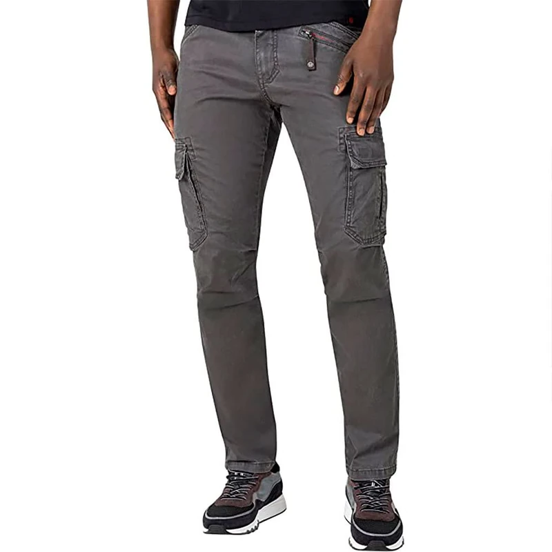 Timezone Men's Regular Bentz Casual Trousers, Charcoal Grey, 29 W/30 L