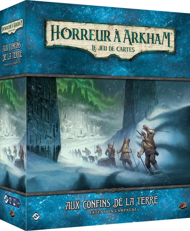 Asmodee - Arkham Horror JCE - FFG - At the End of the Earth - Campaign Expansion - Narrative Card Game - 1 to 4 Players - Ages 14 and Above - in French