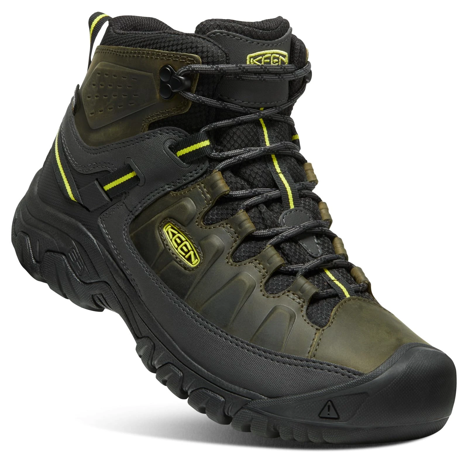 KEEN Men's Targhee 3 Mid Height Waterproof Hiking Boots, Forest Night/Evening Primrose, 7.5