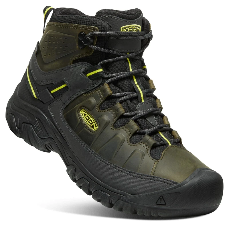 KEEN Men's Targhee 3 Mid Height Waterproof Hiking Boots, Forest Night/Evening Primrose, 8.5