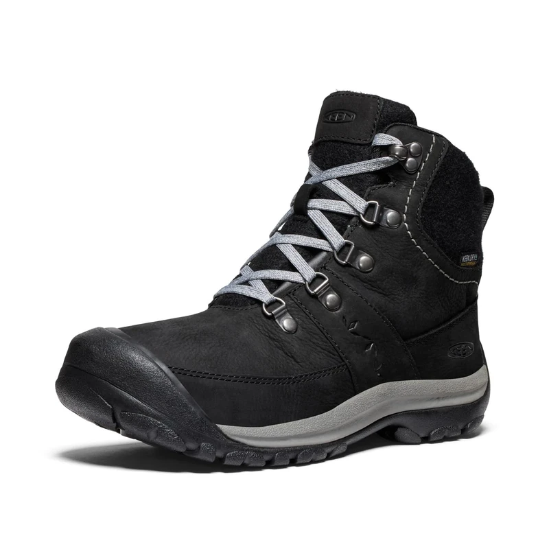 KEEN Women KACI III Mid WP Boots - Waterproof, Grip, Black/Steel Grey