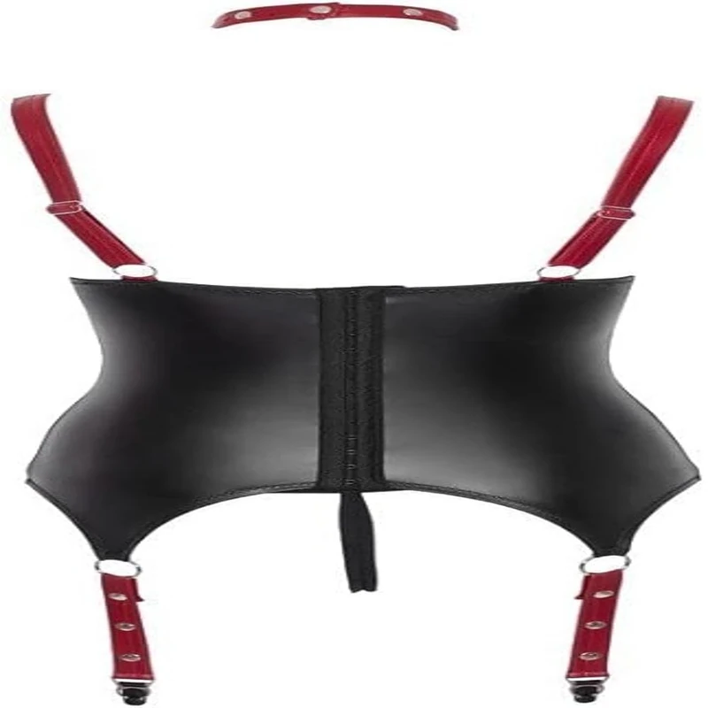 Cottelli Bondage Suspender Shirt-26328701031 Black M