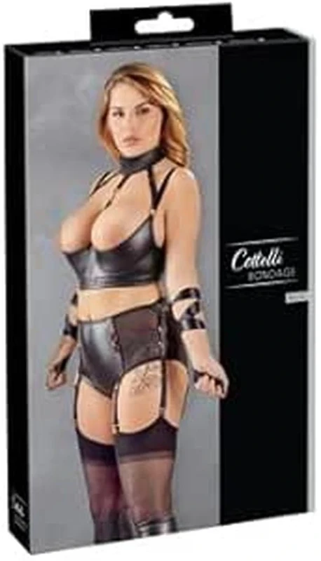 Cottelli Bondage Shelf Lifting Set Black 2XL