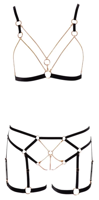 Cottelli Lingerie Glamour Bra Set Black M