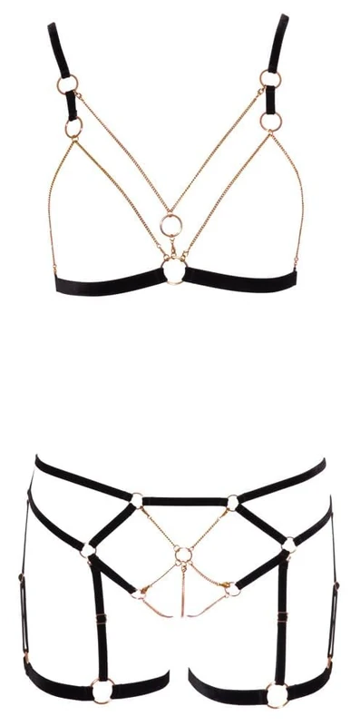 Cottelli Lingerie Glamour Bra Set Black S