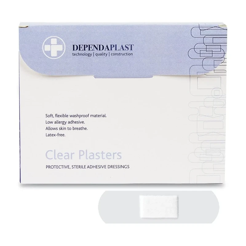 Reliance Medical 6933 Dependaplast Clear Bandage 7cm x 2cm Pack of 100