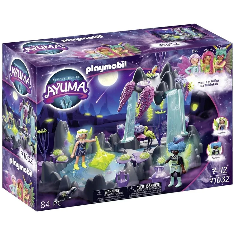 Playmobil 71032 Adventures of Ayuma Moon FAiry Lake with Mystical Waterfall, FAiry-Tale Toy, Fun Imaginative Role-Play, Playset Suitable for Children Ages 7+