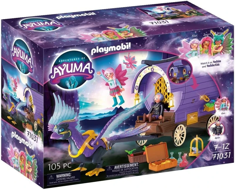 Playmobil 71031 Adventures of Ayuma - FAiry Carriage with PhoenixfAiries, Mystical Adventures, Fun Imaginative Role-Play, Playset Suitable for Children Ages 7+ - Image 1