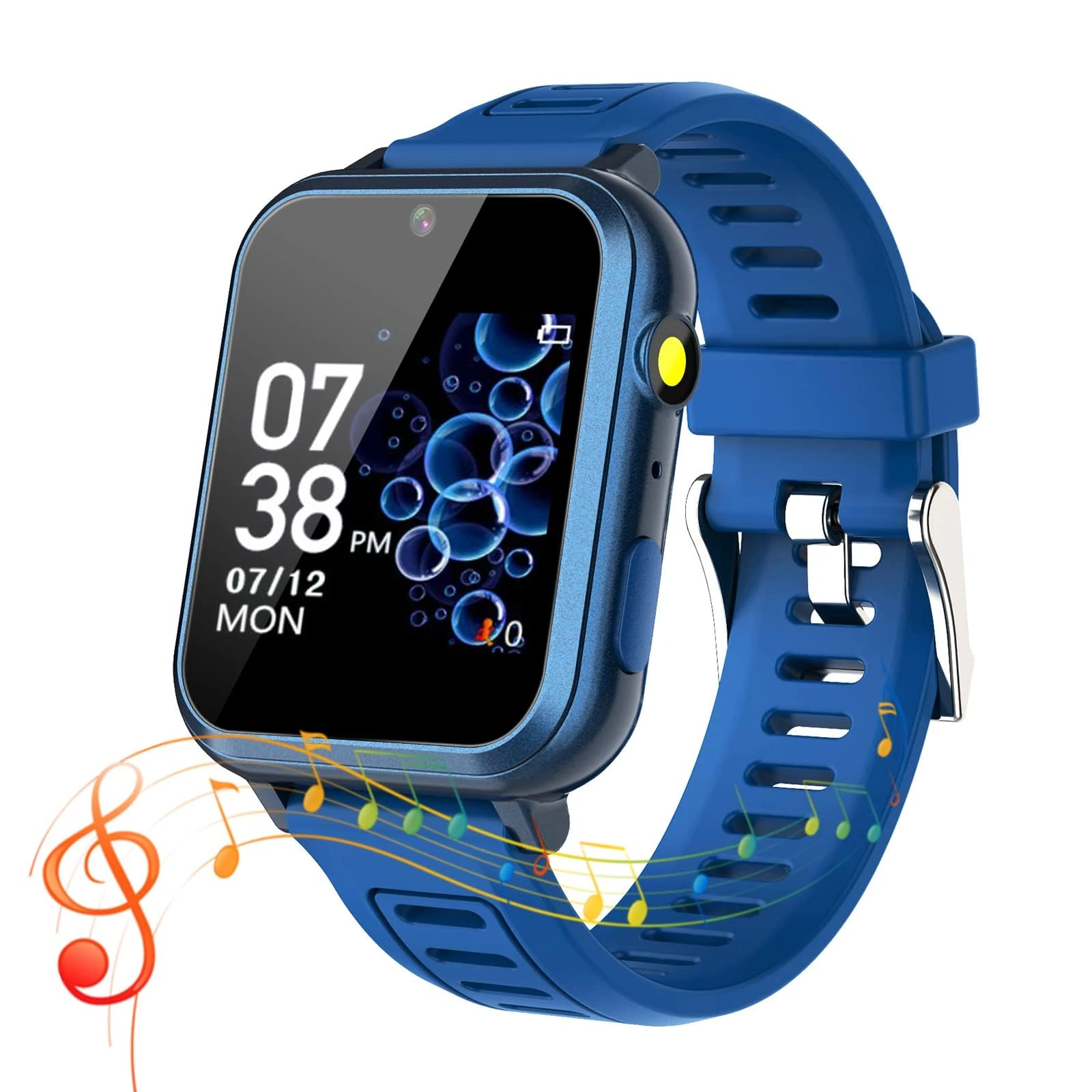 Smart Watch for Kids - Fitness Tracker with Heart Rate, Sleep Monitor, 18 Sports Modes, Alarm Clock - Boys & Girls Gift (Light Blue)