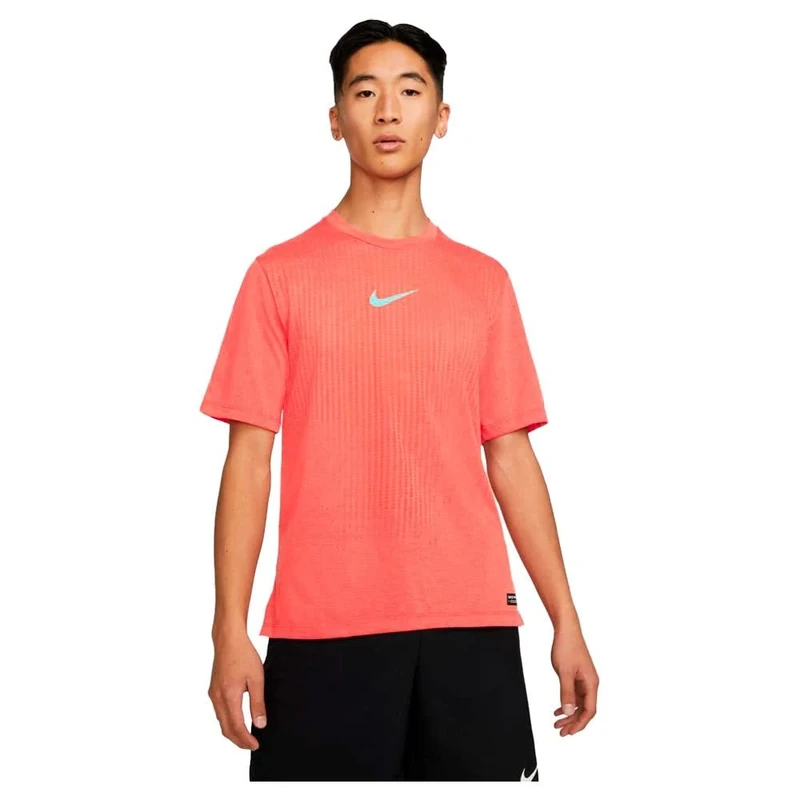 Nike Np Dfadv NPC T-Shirt Habanero Red/Dynamic Turq L