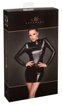 Noir Glitter Dress Black S