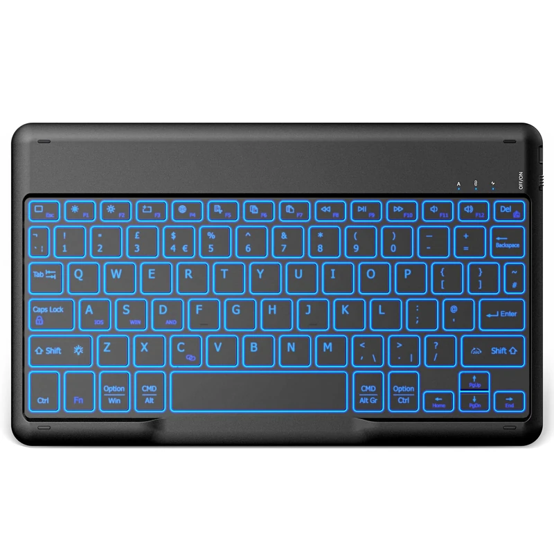 EasyAcc Bluetooth-Keyboard, Wireless Bluetooth Keyboard Compatible with Windows/Android/iOS with English Layout Tablets, backlight
