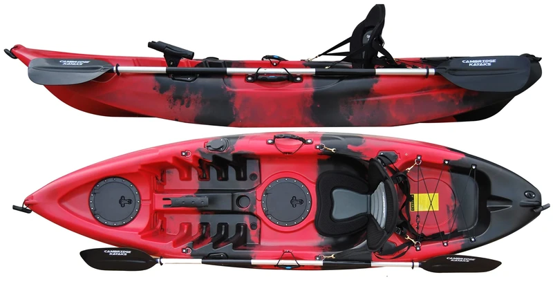 Cambridge Kayaks Zander Single Sit on Top kayak for Leisure and Fishing 13 Colour Choices
